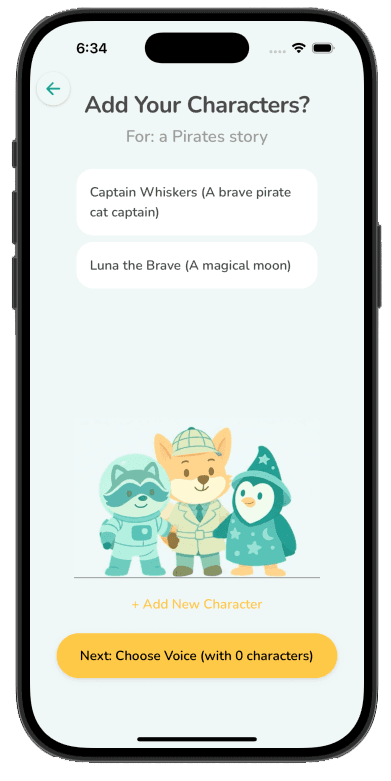 Dream up characters preview