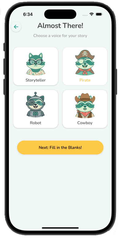 Pick a friendly voice preview